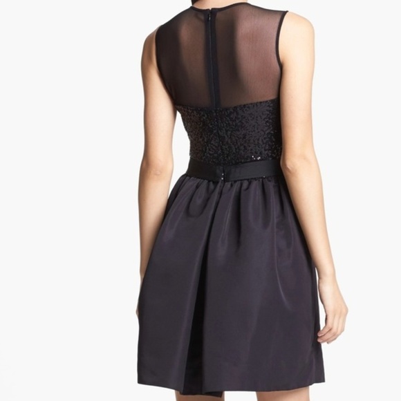 Taylor Mixed Media Fit & Flare Dress - Picture 6 of 8